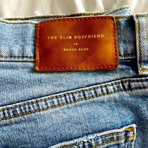 Zara Jeans The Slime Boyfriend in beach blue